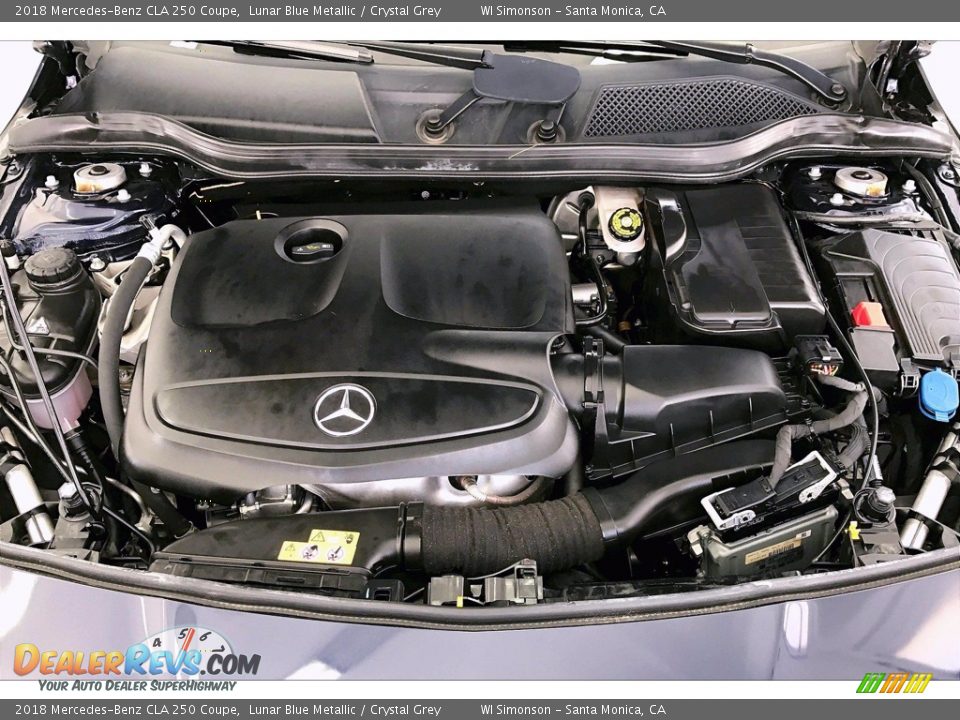 2018 Mercedes-Benz CLA 250 Coupe Lunar Blue Metallic / Crystal Grey Photo #9