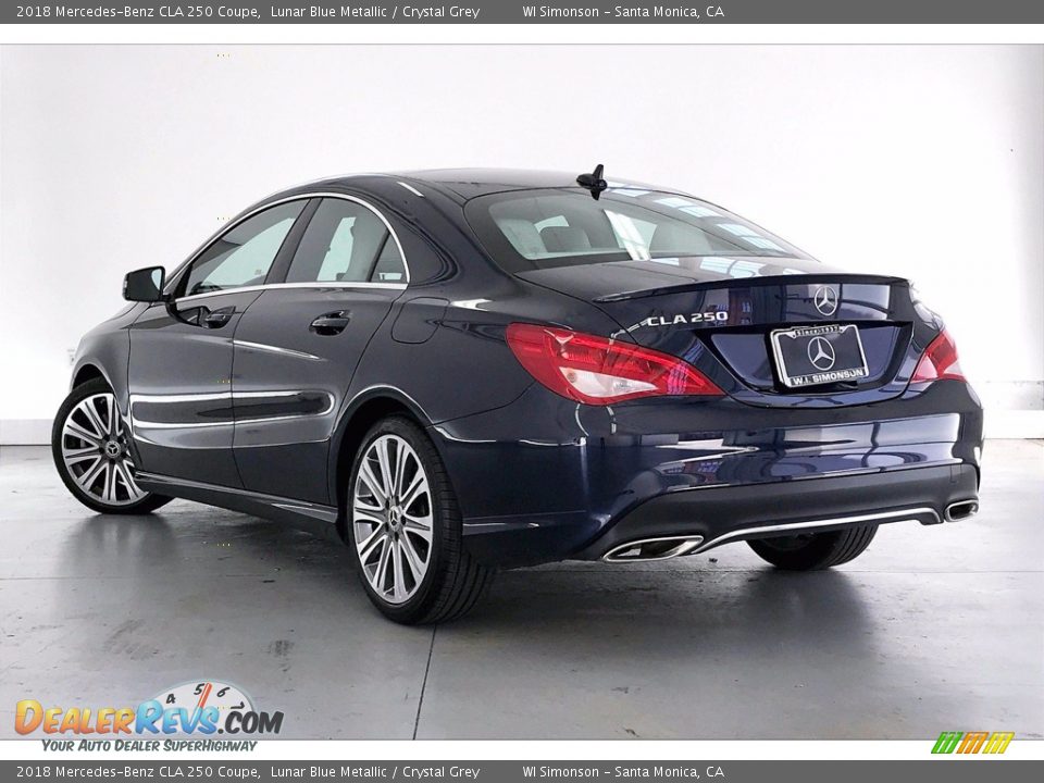 2018 Mercedes-Benz CLA 250 Coupe Lunar Blue Metallic / Crystal Grey Photo #10