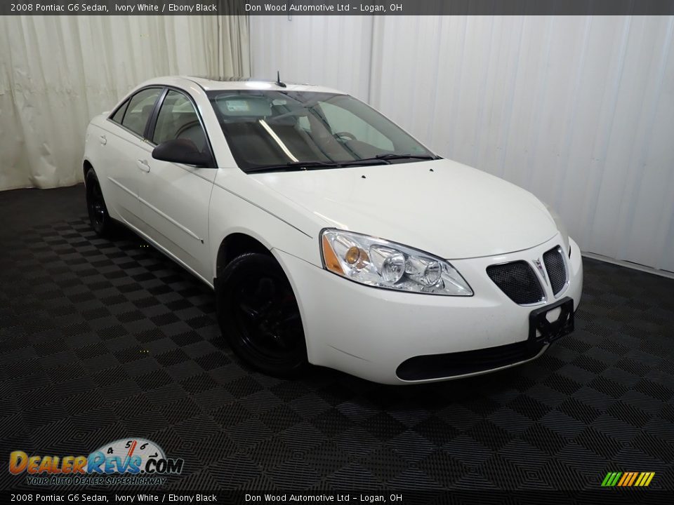 2008 Pontiac G6 Sedan Ivory White / Ebony Black Photo #3