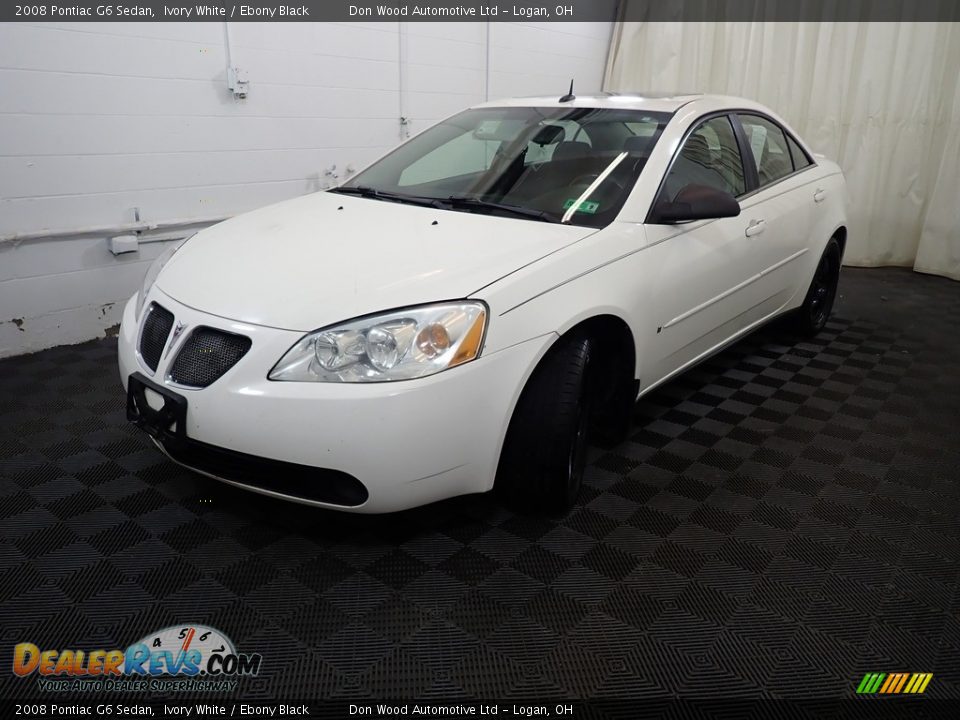 2008 Pontiac G6 Sedan Ivory White / Ebony Black Photo #8