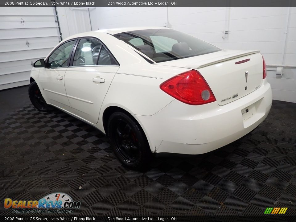 2008 Pontiac G6 Sedan Ivory White / Ebony Black Photo #11