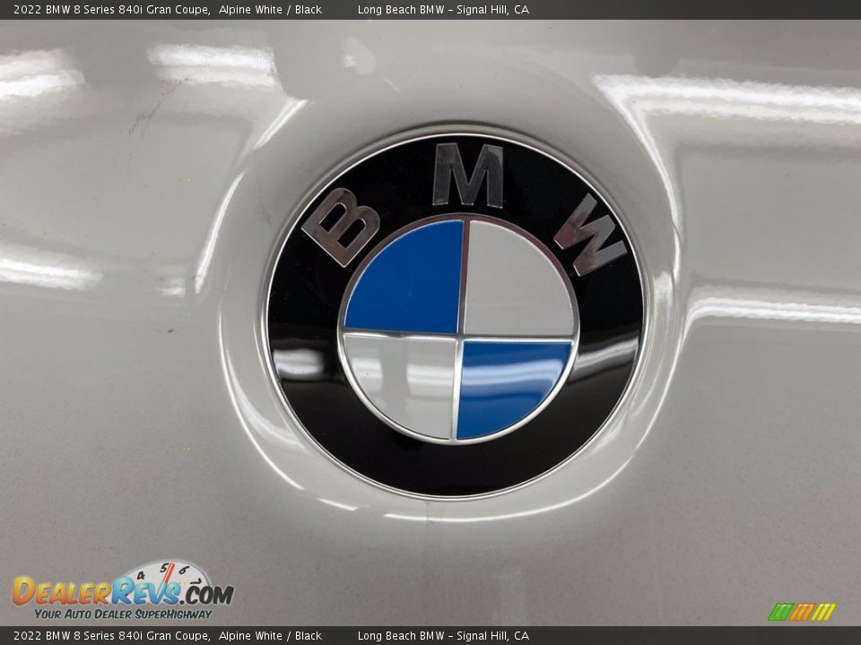2022 BMW 8 Series 840i Gran Coupe Alpine White / Black Photo #7