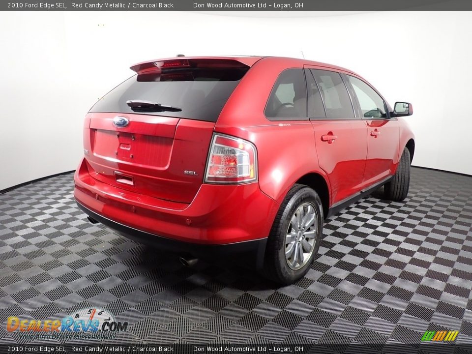 2010 Ford Edge SEL Red Candy Metallic / Charcoal Black Photo #17