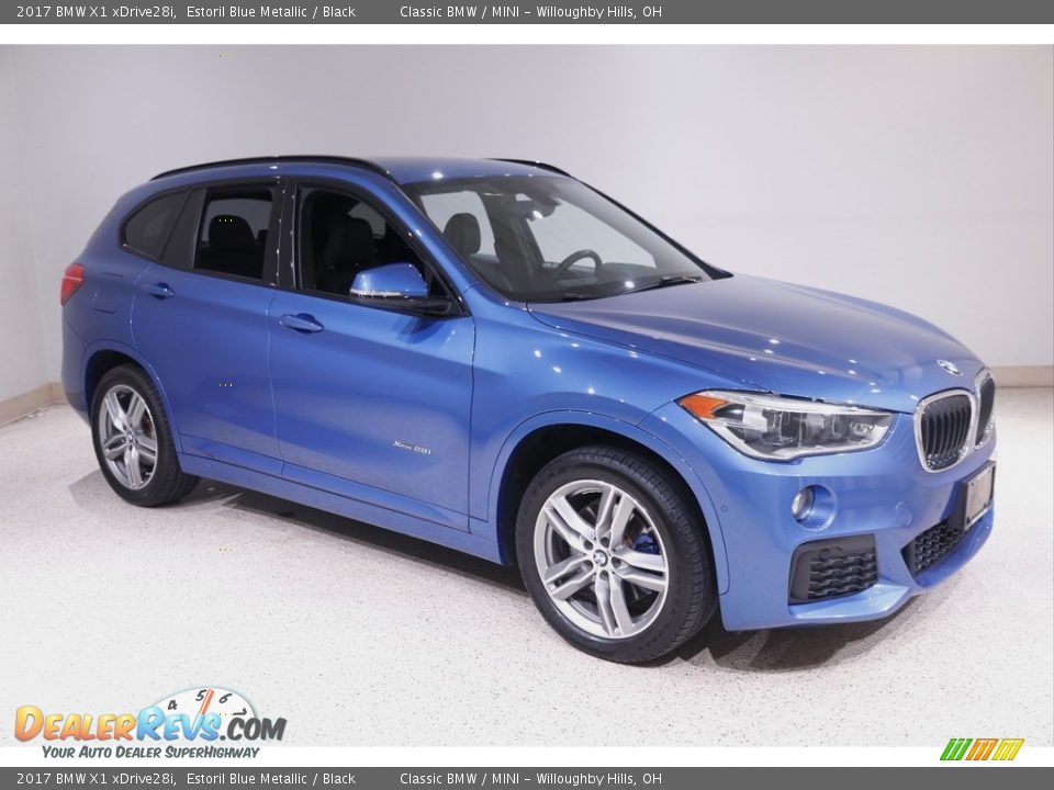 2017 BMW X1 xDrive28i Estoril Blue Metallic / Black Photo #1