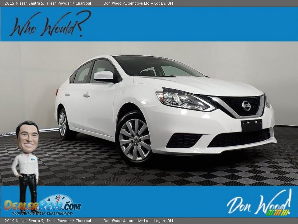 2019 Nissan Sentra S Fresh Powder / Charcoal Photo #1