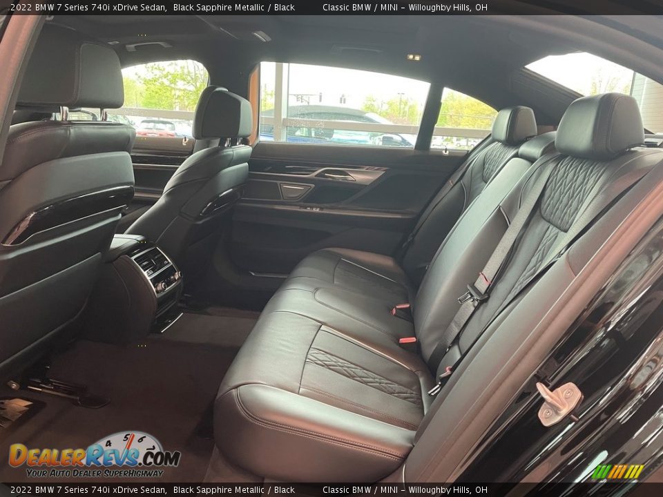 Rear Seat of 2022 BMW 7 Series 740i xDrive Sedan Photo #4