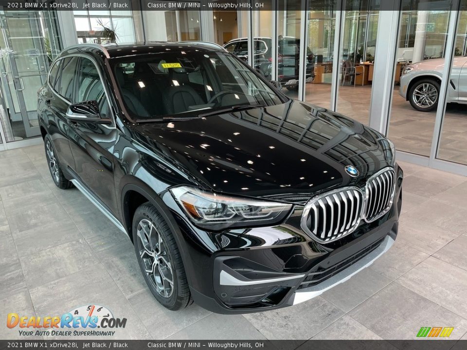 2021 BMW X1 xDrive28i Jet Black / Black Photo #1