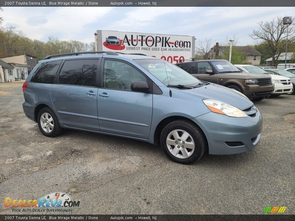 2007 Toyota Sienna LE Blue Mirage Metallic / Stone Photo #2