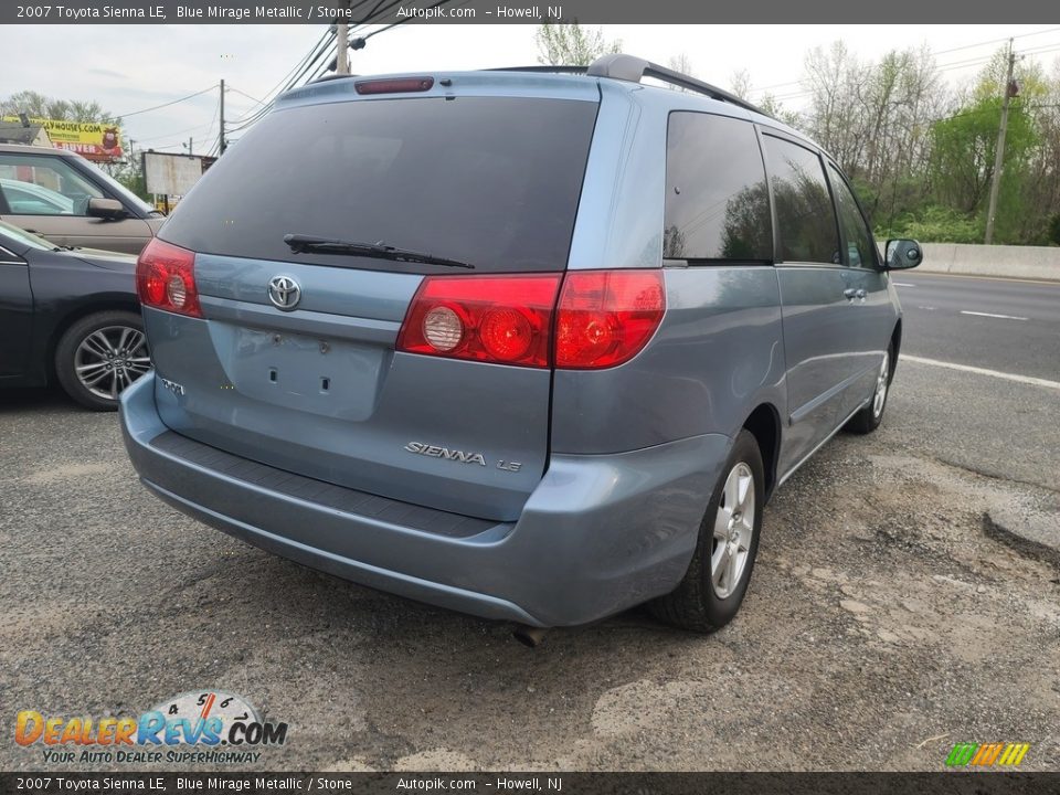 2007 Toyota Sienna LE Blue Mirage Metallic / Stone Photo #5