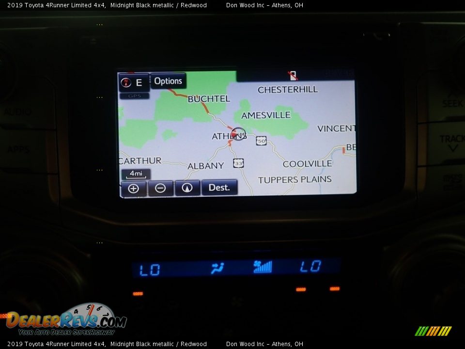 2019 Toyota 4Runner Limited 4x4 Midnight Black metallic / Redwood Photo #4