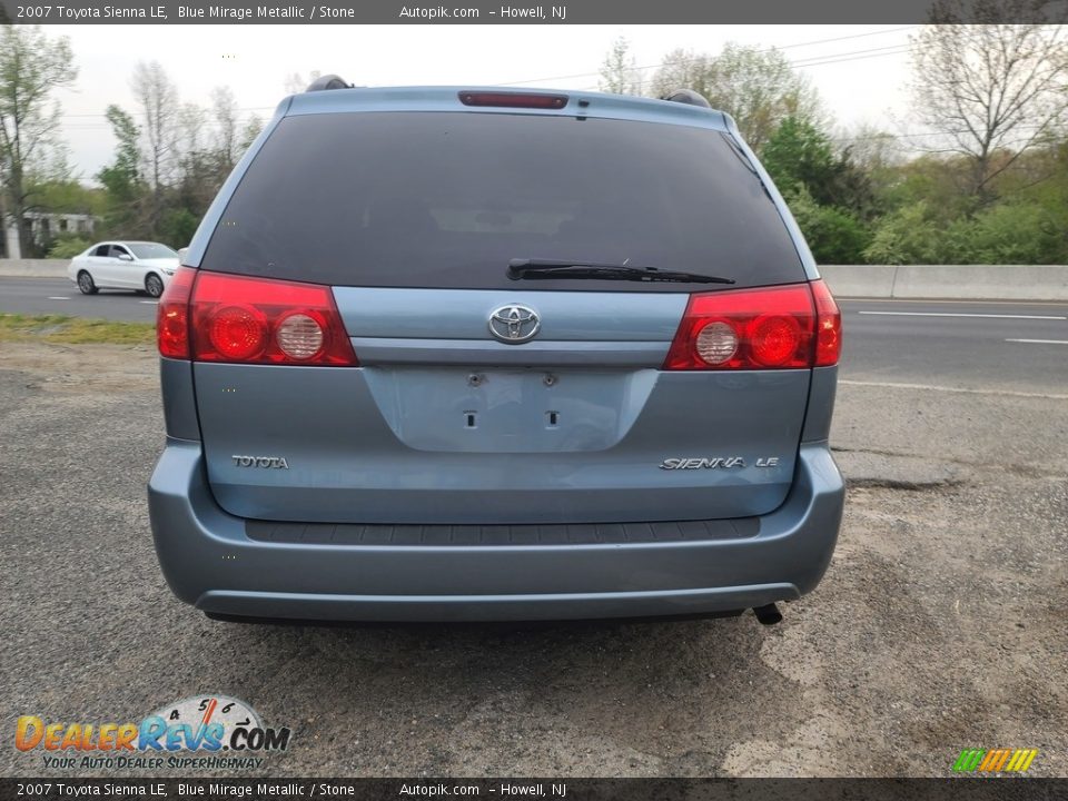 2007 Toyota Sienna LE Blue Mirage Metallic / Stone Photo #6