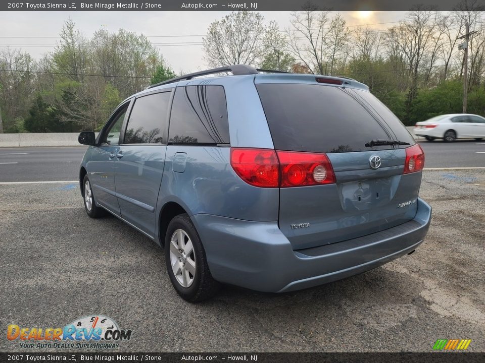 2007 Toyota Sienna LE Blue Mirage Metallic / Stone Photo #7