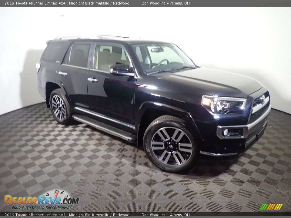 2019 Toyota 4Runner Limited 4x4 Midnight Black metallic / Redwood Photo #6