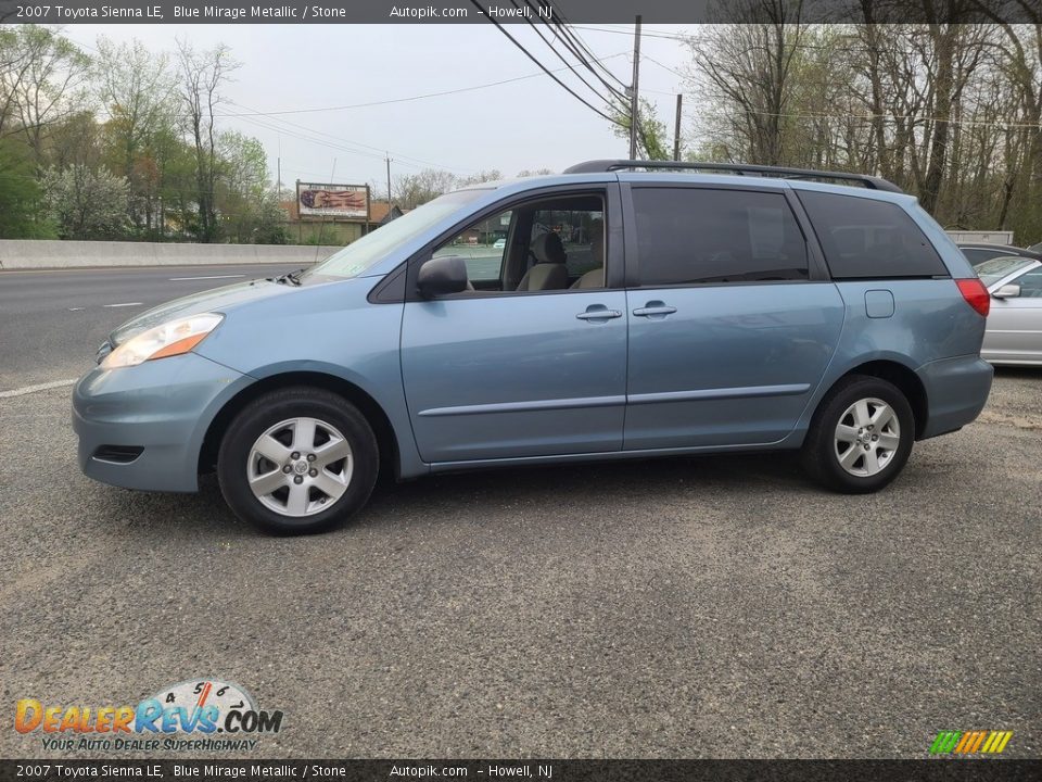 2007 Toyota Sienna LE Blue Mirage Metallic / Stone Photo #8