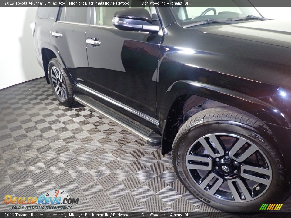 2019 Toyota 4Runner Limited 4x4 Midnight Black metallic / Redwood Photo #7