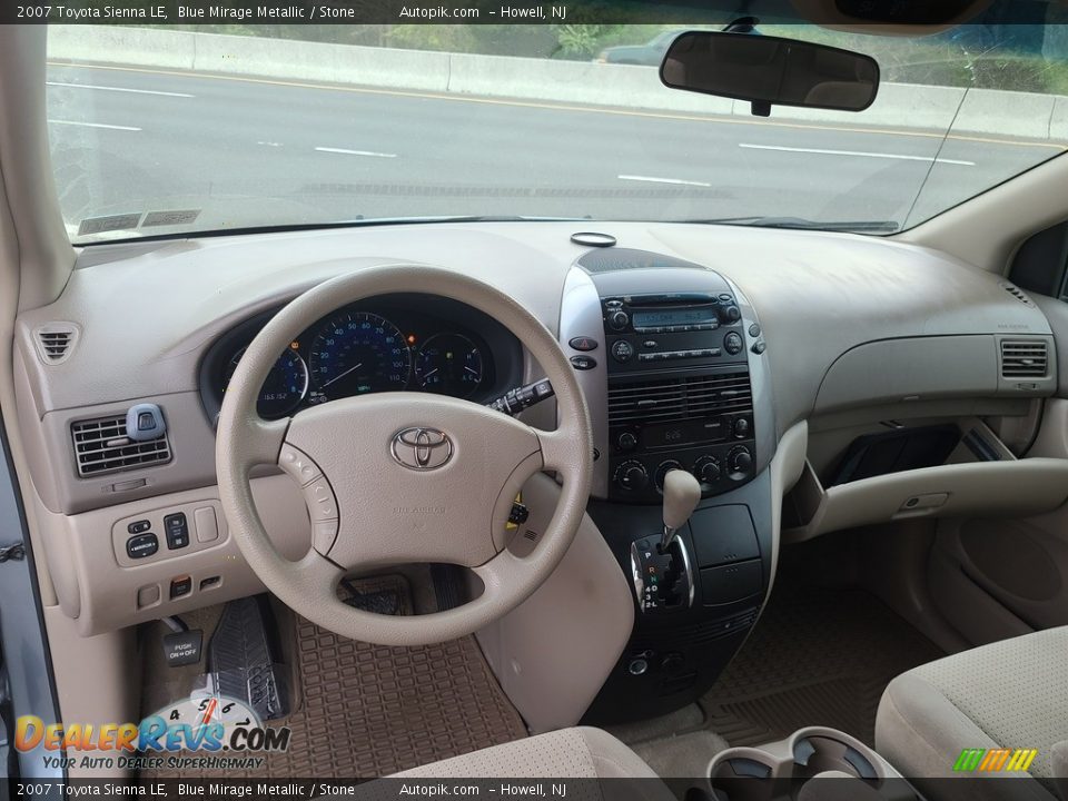 2007 Toyota Sienna LE Blue Mirage Metallic / Stone Photo #12