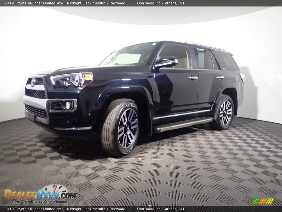 2019 Toyota 4Runner Limited 4x4 Midnight Black metallic / Redwood Photo #11