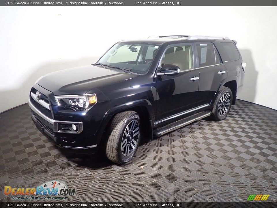 2019 Toyota 4Runner Limited 4x4 Midnight Black metallic / Redwood Photo #12