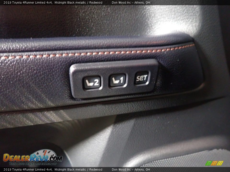 2019 Toyota 4Runner Limited 4x4 Midnight Black metallic / Redwood Photo #25