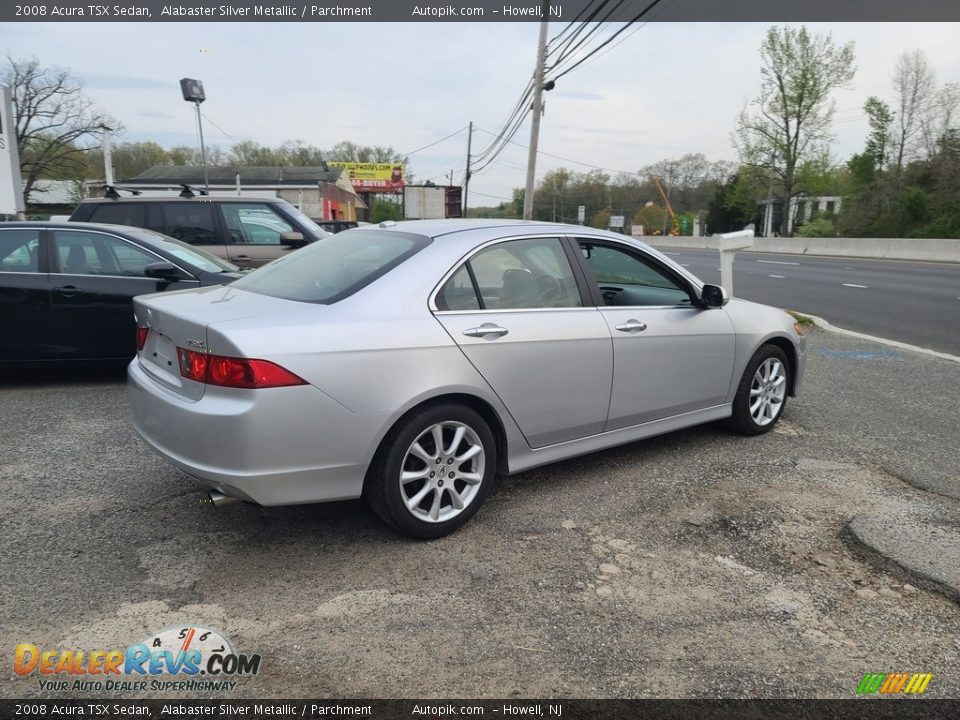 2008 Acura TSX Sedan Alabaster Silver Metallic / Parchment Photo #4