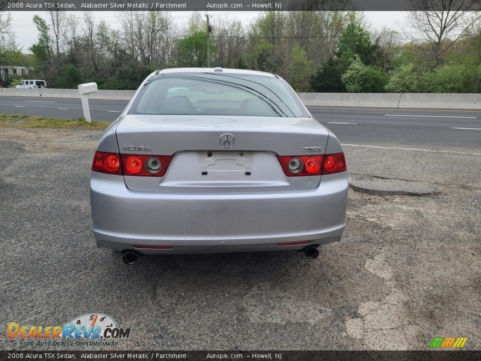 2008 Acura TSX Sedan Alabaster Silver Metallic / Parchment Photo #5