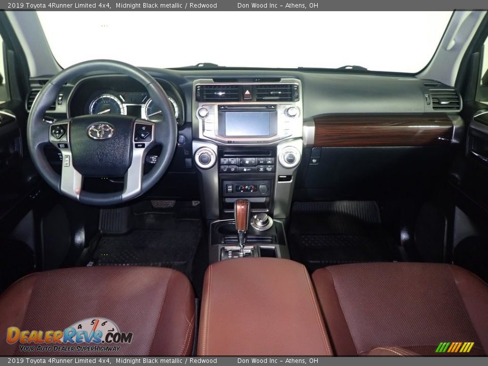 2019 Toyota 4Runner Limited 4x4 Midnight Black metallic / Redwood Photo #28