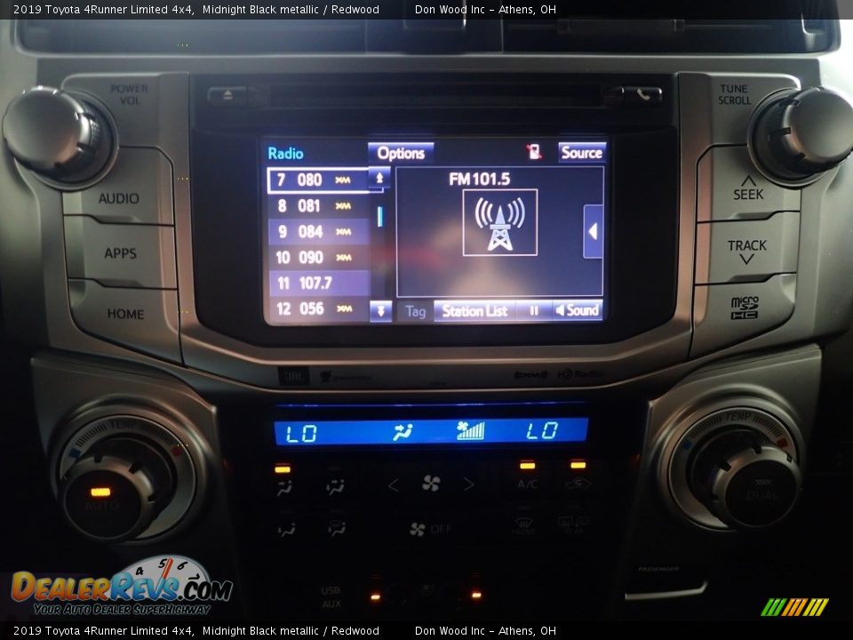 2019 Toyota 4Runner Limited 4x4 Midnight Black metallic / Redwood Photo #30