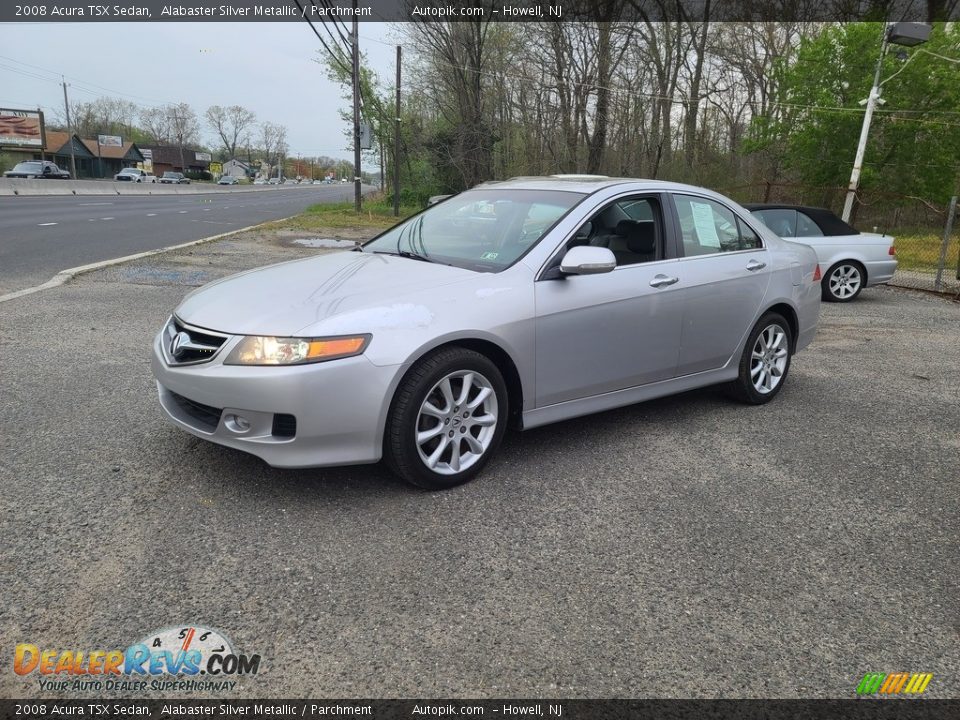 2008 Acura TSX Sedan Alabaster Silver Metallic / Parchment Photo #7