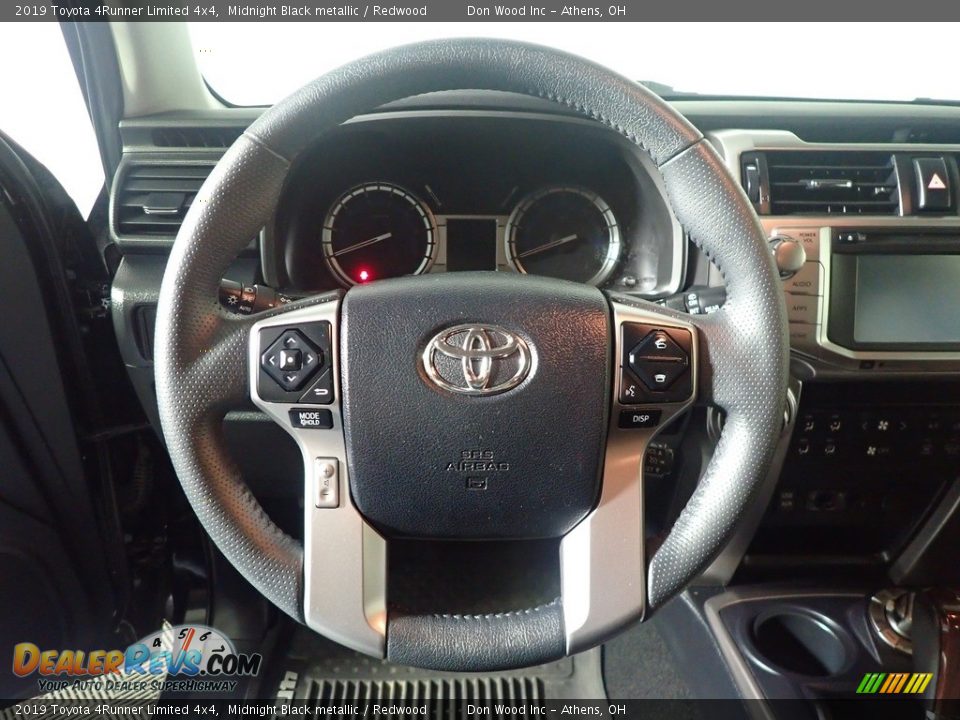 2019 Toyota 4Runner Limited 4x4 Midnight Black metallic / Redwood Photo #31