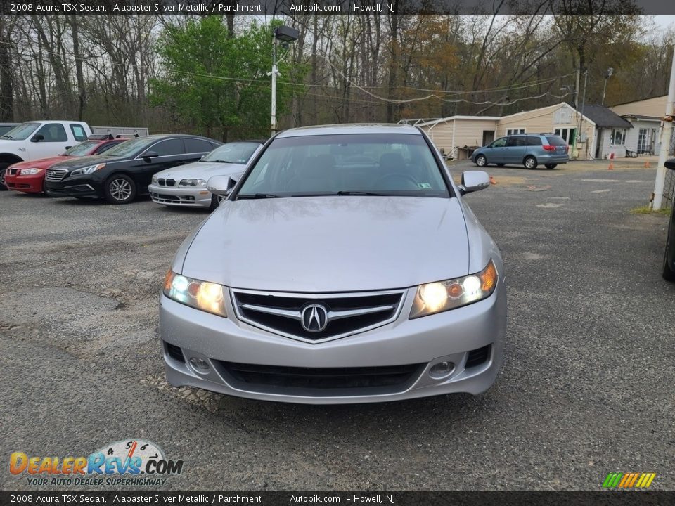 2008 Acura TSX Sedan Alabaster Silver Metallic / Parchment Photo #8