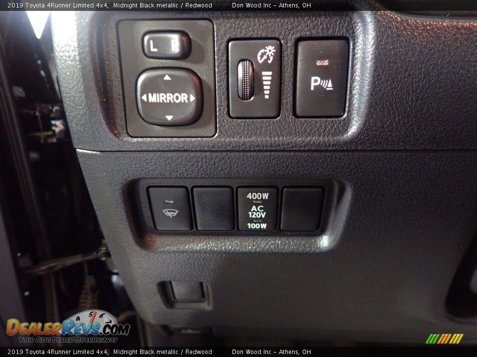 2019 Toyota 4Runner Limited 4x4 Midnight Black metallic / Redwood Photo #35
