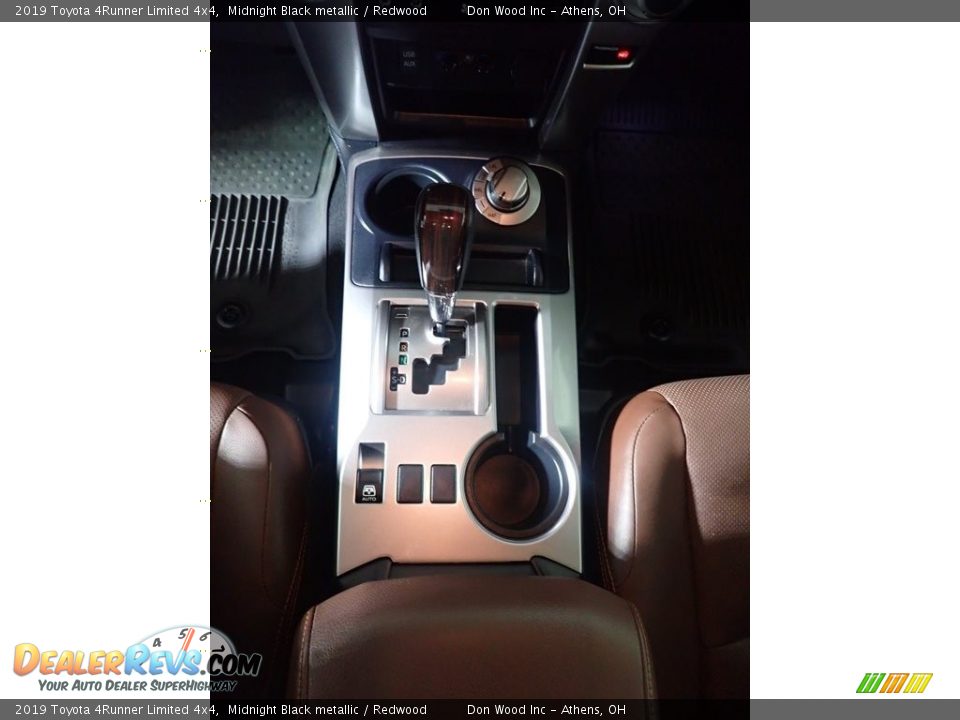 2019 Toyota 4Runner Limited 4x4 Midnight Black metallic / Redwood Photo #36