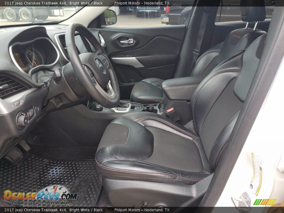 2017 Jeep Cherokee Trailhawk 4x4 Bright White / Black Photo #4