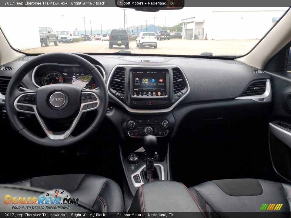 2017 Jeep Cherokee Trailhawk 4x4 Bright White / Black Photo #5