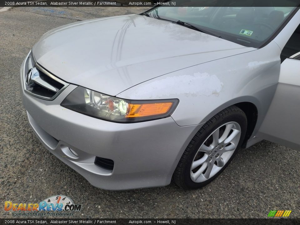 2008 Acura TSX Sedan Alabaster Silver Metallic / Parchment Photo #18