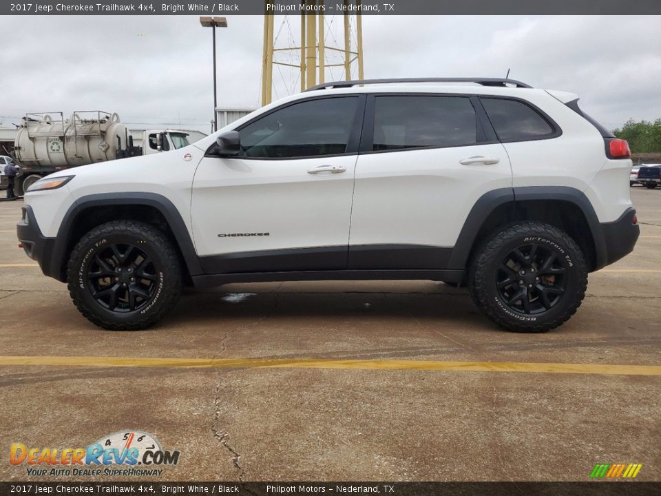 2017 Jeep Cherokee Trailhawk 4x4 Bright White / Black Photo #7