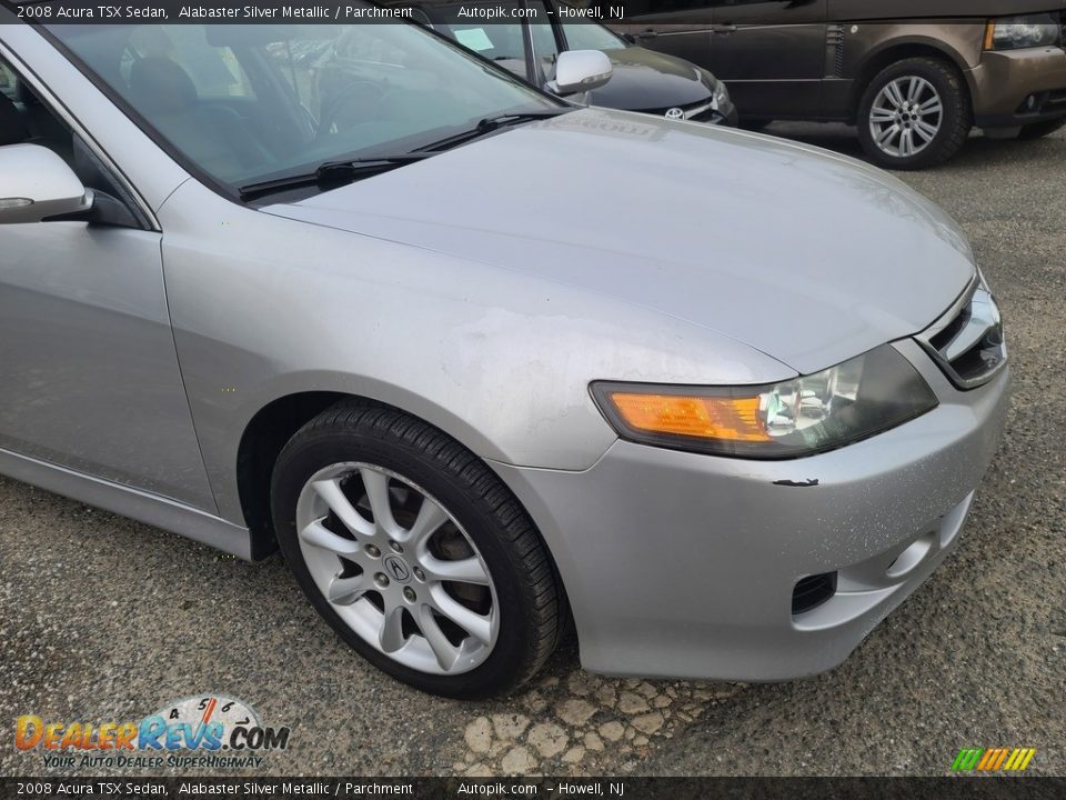 2008 Acura TSX Sedan Alabaster Silver Metallic / Parchment Photo #19