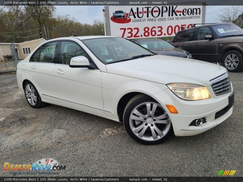 2008 Mercedes-Benz C 300 4Matic Luxury Arctic White / Savanna/Cashmere Photo #1