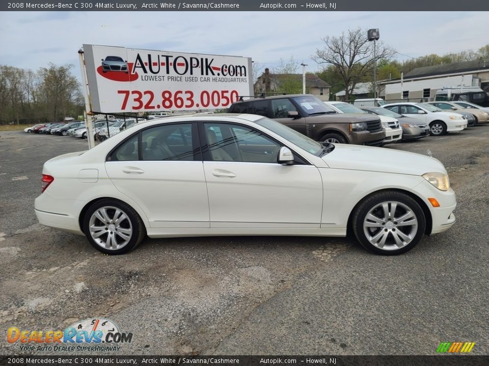 2008 Mercedes-Benz C 300 4Matic Luxury Arctic White / Savanna/Cashmere Photo #3