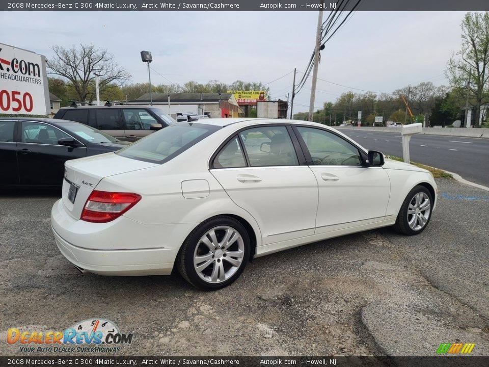 2008 Mercedes-Benz C 300 4Matic Luxury Arctic White / Savanna/Cashmere Photo #4