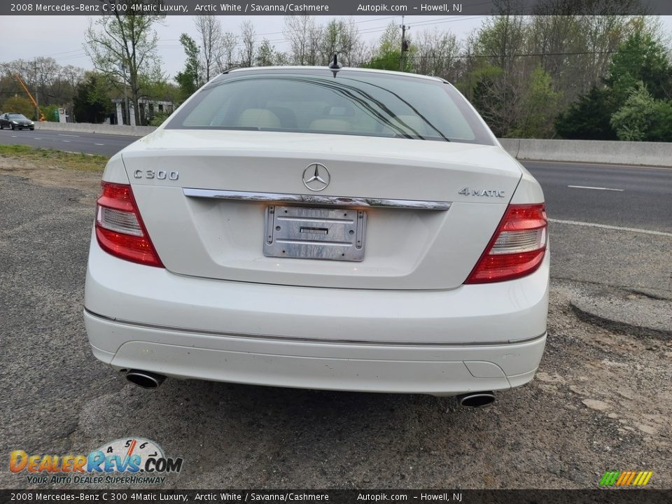 2008 Mercedes-Benz C 300 4Matic Luxury Arctic White / Savanna/Cashmere Photo #6