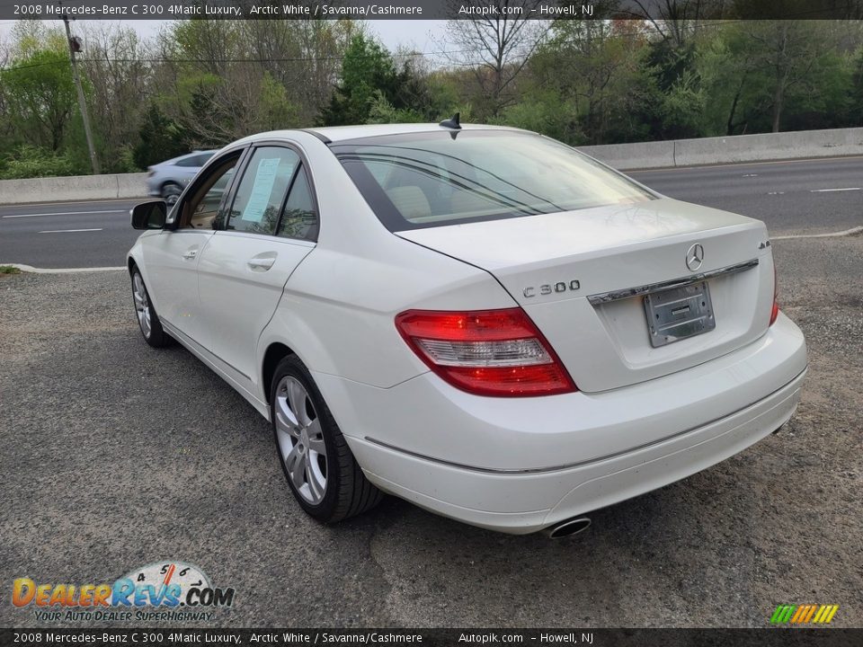 2008 Mercedes-Benz C 300 4Matic Luxury Arctic White / Savanna/Cashmere Photo #8