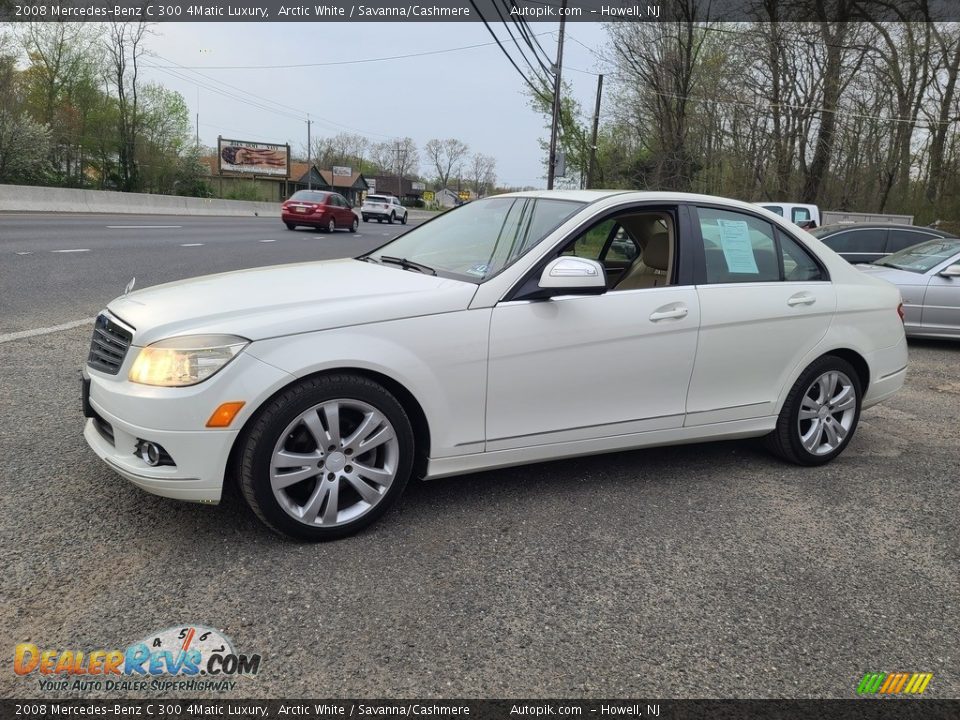 2008 Mercedes-Benz C 300 4Matic Luxury Arctic White / Savanna/Cashmere Photo #11