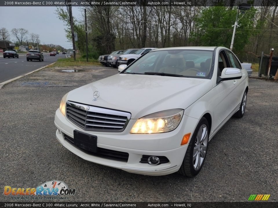 2008 Mercedes-Benz C 300 4Matic Luxury Arctic White / Savanna/Cashmere Photo #12