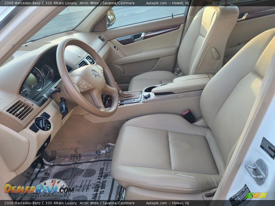 2008 Mercedes-Benz C 300 4Matic Luxury Arctic White / Savanna/Cashmere Photo #14