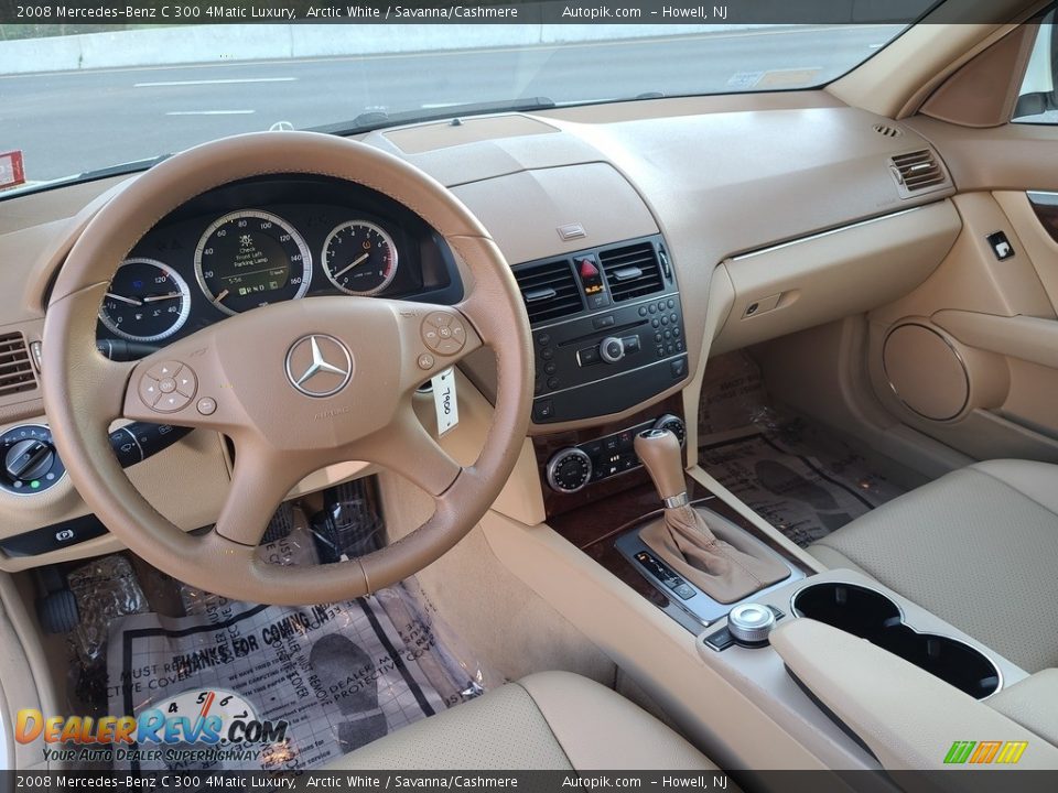 2008 Mercedes-Benz C 300 4Matic Luxury Arctic White / Savanna/Cashmere Photo #15