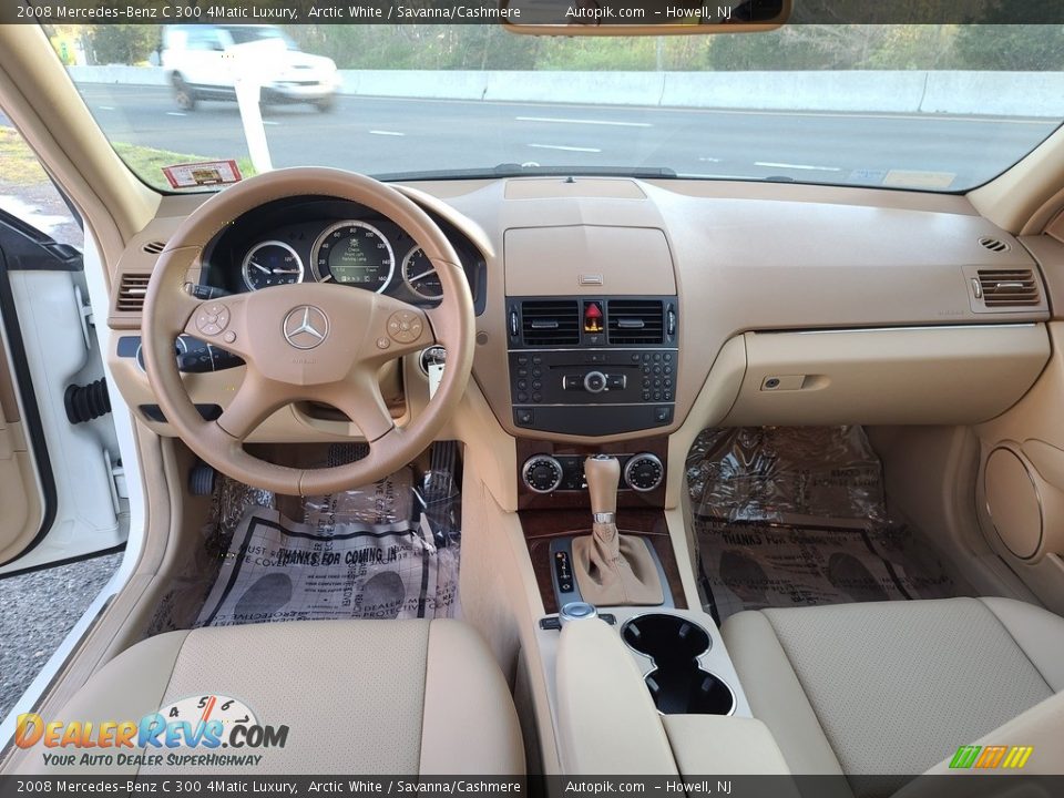 2008 Mercedes-Benz C 300 4Matic Luxury Arctic White / Savanna/Cashmere Photo #16