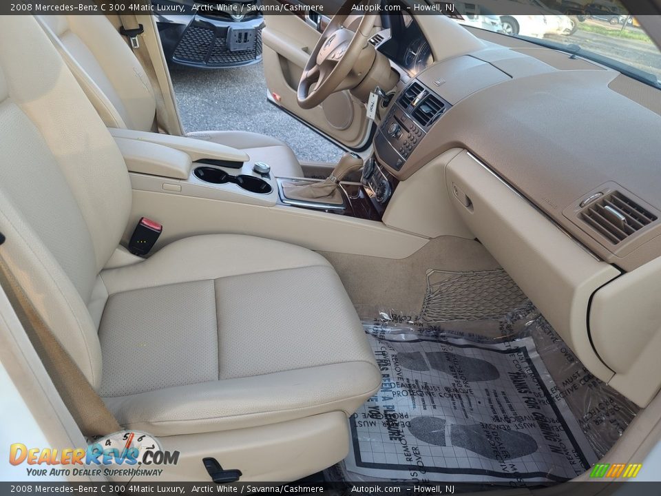 2008 Mercedes-Benz C 300 4Matic Luxury Arctic White / Savanna/Cashmere Photo #20