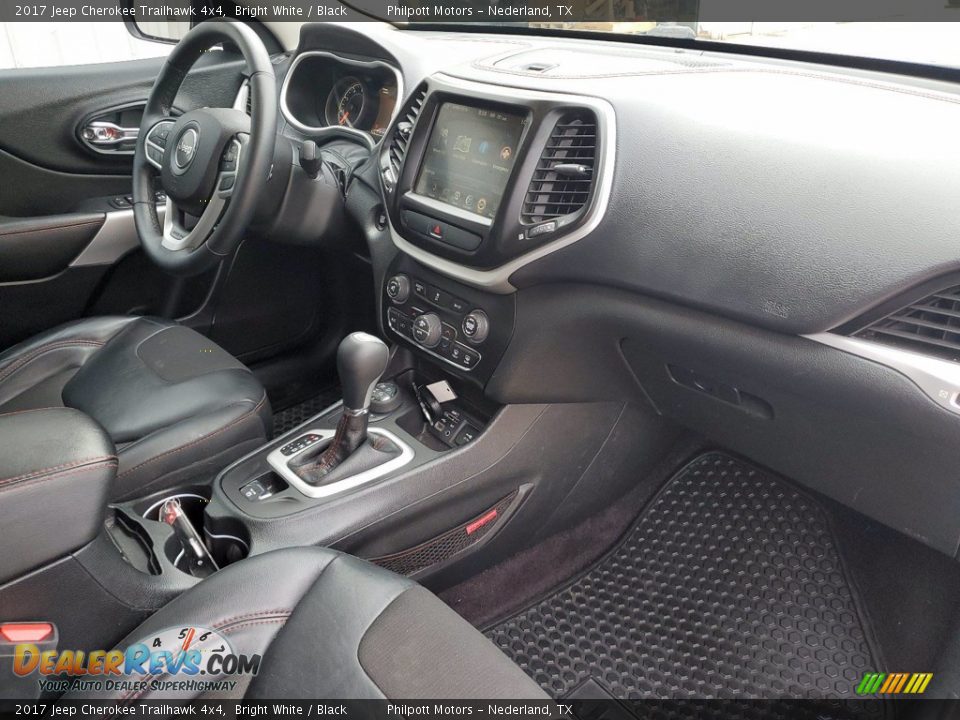 2017 Jeep Cherokee Trailhawk 4x4 Bright White / Black Photo #27