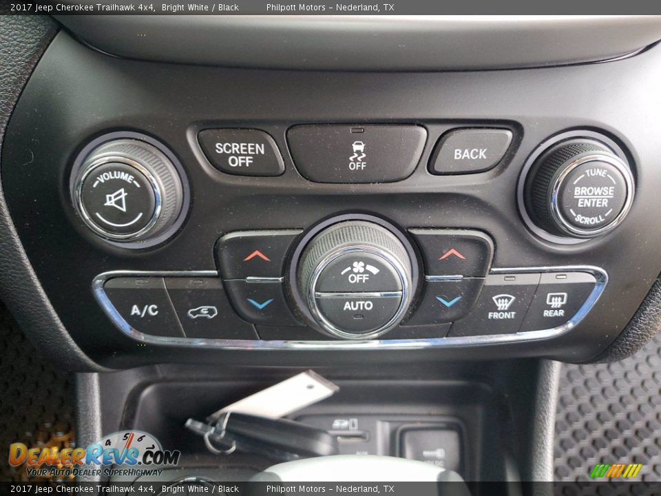2017 Jeep Cherokee Trailhawk 4x4 Bright White / Black Photo #28
